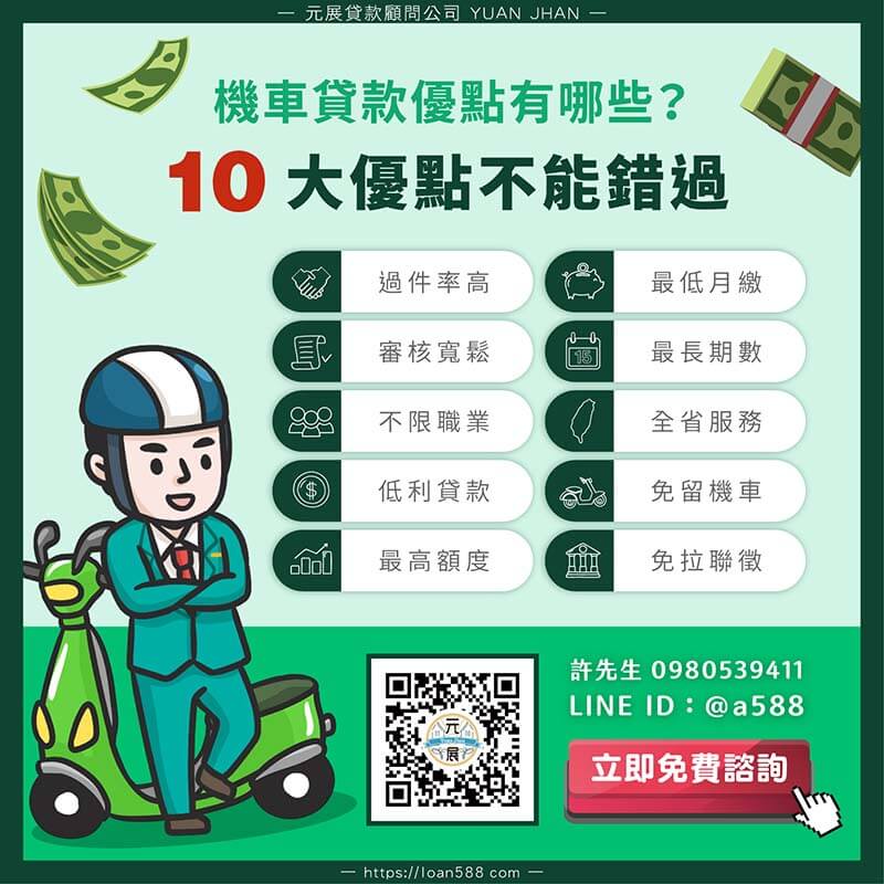 機車貸款10大優點